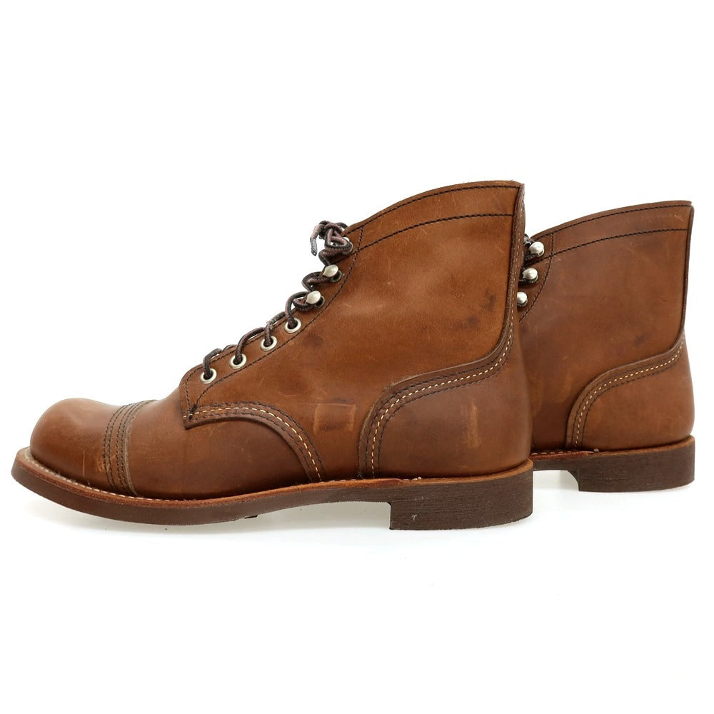 【中古】レッドウィング RED WING Iron Ranger レザー ブーツ ブラウン【 8 】【 状態ランクB 】【 メンズ 】 []