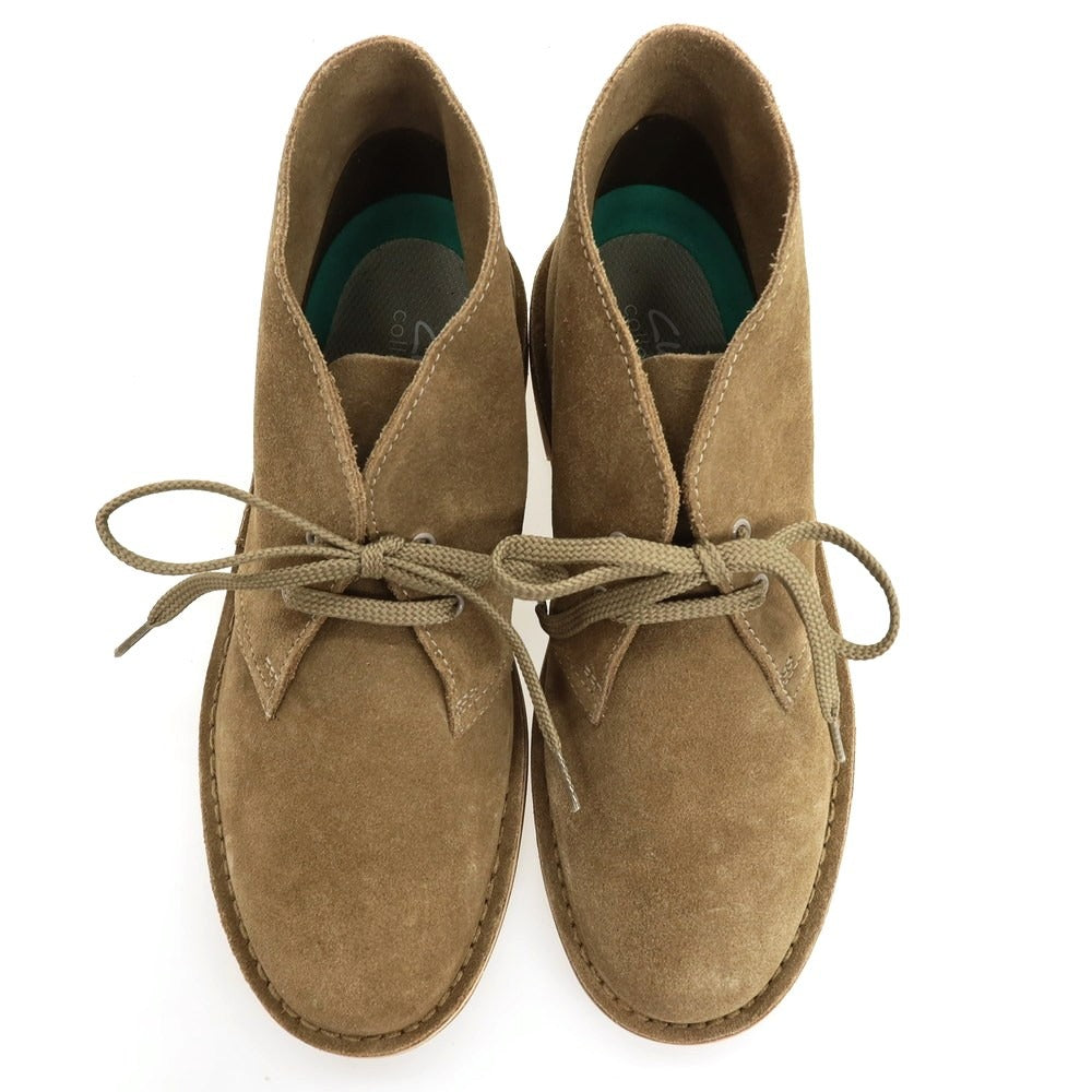 【中古】クラークス Clarks BUSHACRE3 26153531 スウェード チャッカブーツ カーキブラウン【サイズ7】【 状態ランクB 】【 メンズ 】