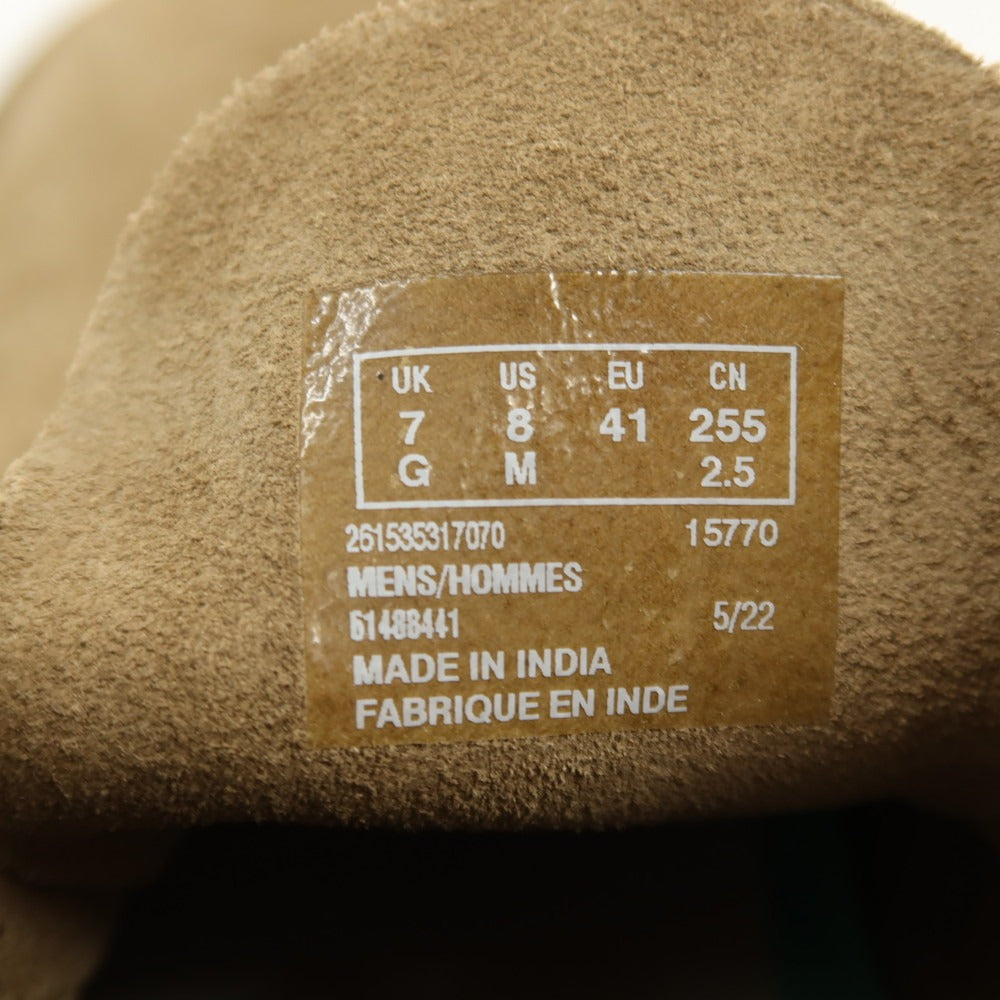 【中古】クラークス Clarks BUSHACRE3 26153531 スウェード チャッカブーツ カーキブラウン【サイズ7】【 状態ランクB 】【 メンズ 】