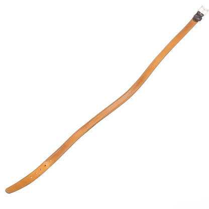 【中古】ケーティールイストン K.T.Lewiston シェルコートバン レザー ベルト ダークブラウンxシルバー【サイズ36/90】【 状態ランクC 】【 メンズ 】