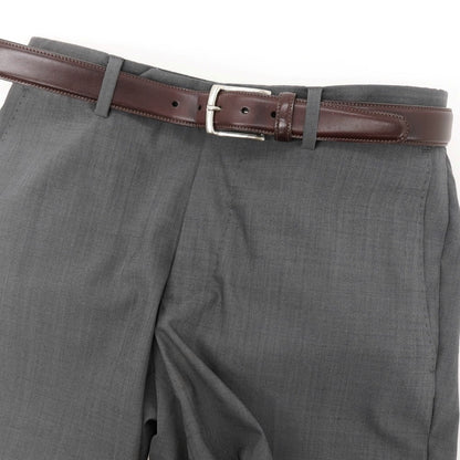 【中古】ケーティールイストン K.T.Lewiston シェルコートバン レザー ベルト ダークブラウンxシルバー【サイズ36/90】【 状態ランクC 】【 メンズ 】