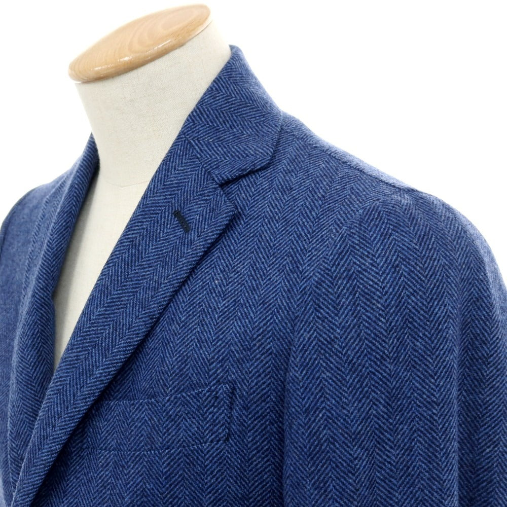 【中古】スティレ ラティーノ STILE LATINO ウールカシミヤ テーラードジャケット ブルー【 サイズ42 】【 状態ランクB 】【 メンズ 】