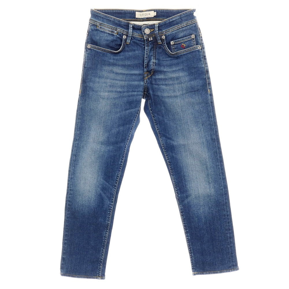 【中古】シビリア SIVIGLIA ストレッチ デニムパンツ ネイビー【サイズ28】【 状態ランクB 】【 メンズ 】[CPD]