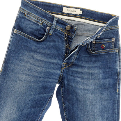 【中古】シビリア SIVIGLIA ストレッチ デニムパンツ ネイビー【サイズ28】【 状態ランクB 】【 メンズ 】