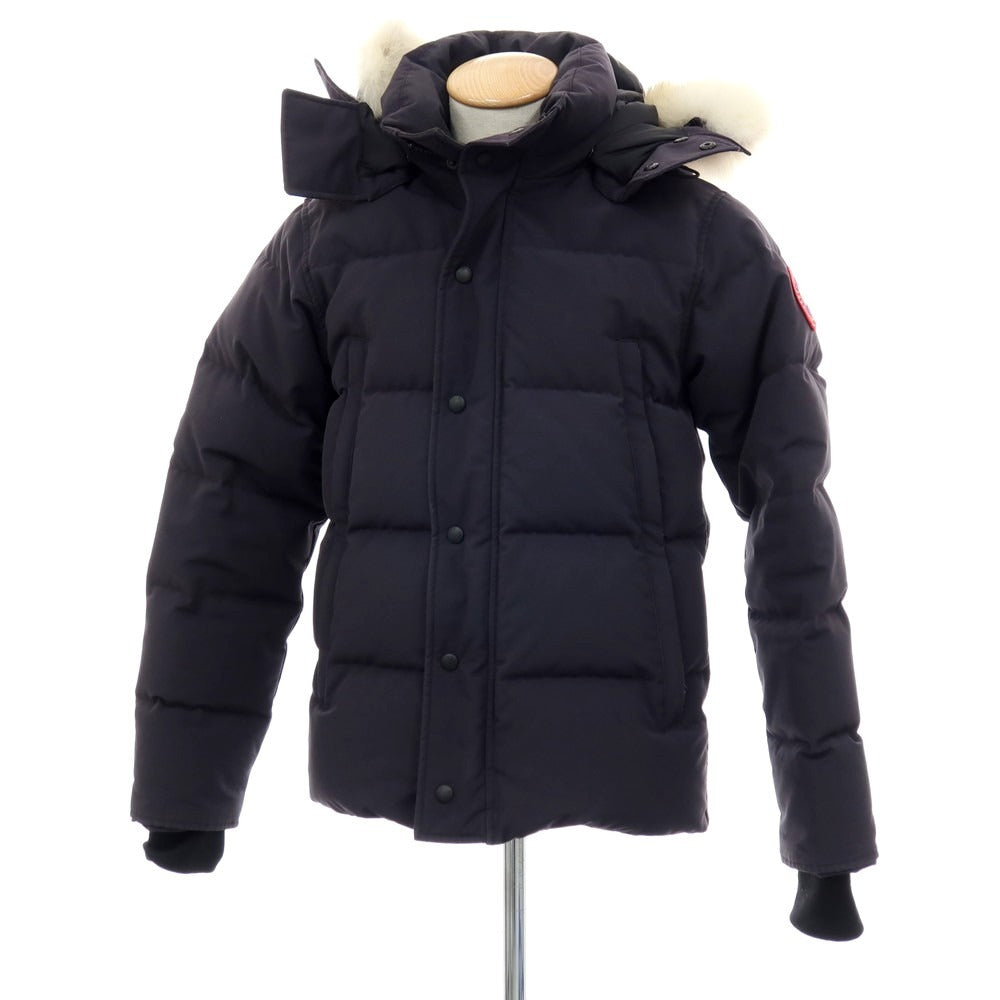 【中古】カナダグース CANADA GOOSE WYNDHAM PARKA ダウンジャケット ネイビー【サイズS】【 状態ランクD 】【 メンズ 】