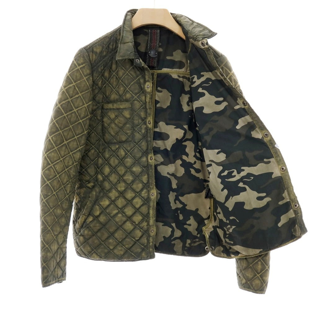 【中古】ハマキホ HAMAKI-HO ナイロン 中綿ブルゾン オリーブ【サイズM】【 状態ランクB 】【 メンズ 】