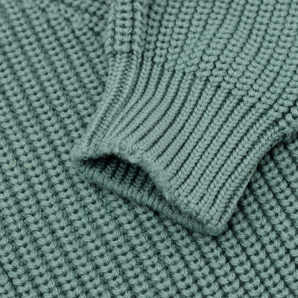 【中古】バトナー BATONER ウール クルーネック プルオーバーニット スモーキーグリーン【サイズ1】【 状態ランクB 】【 メンズ 】