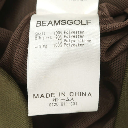 【SALE30%OFF/返品不可】【中古】ビームス ゴルフ BEAMS GOLF ポリエステル Vネック ノースリーブカットソー ベスト オリーブ【 サイズS 】【 状態ランクB 】【 メンズ 】