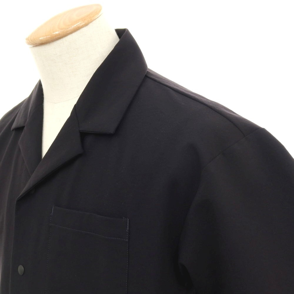 【中古】デサント DESCENTE ポリエステル オープンカラー 半袖シャツ ブラック【サイズS】【 状態ランクB 】【 メンズ 】[APD]