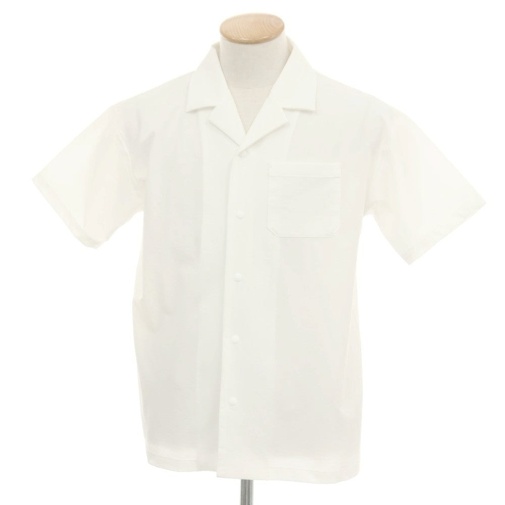 【中古】デサント DESCENTE ポリエステル オープンカラー 半袖シャツ ホワイト【サイズS】【 状態ランクB 】【 メンズ 】