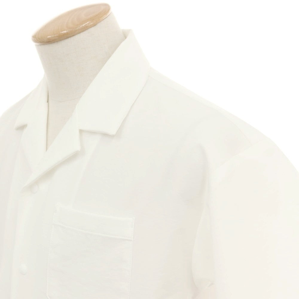 【中古】デサント DESCENTE ポリエステル オープンカラー 半袖シャツ ホワイト【サイズS】【 状態ランクB 】【 メンズ 】