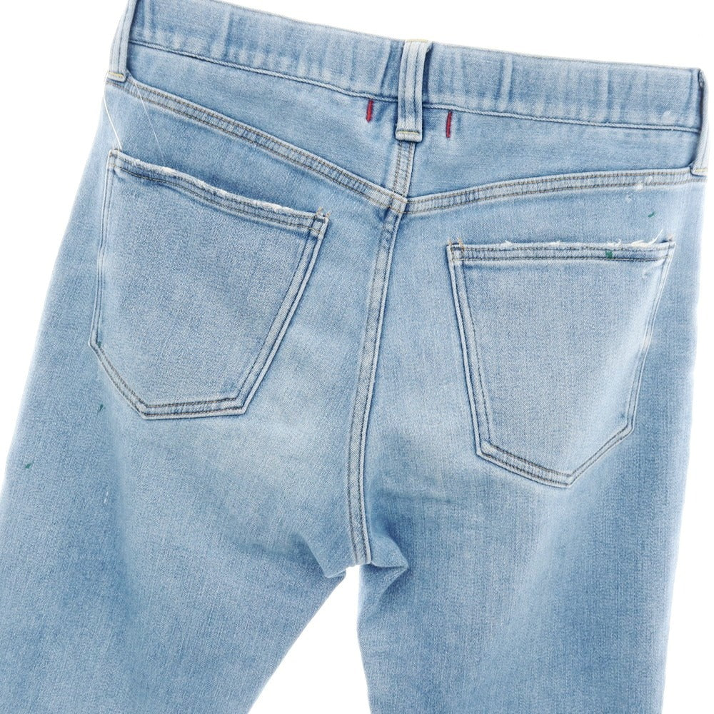 【中古】レッドカード RED CARD ストレッチ ペンキ加工 イージーデニムパンツ ライトブルー【 サイズ30 】【 状態ランクC 】【 メンズ 】 [APD]