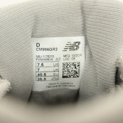 【中古】ニューバランス NEW BALANCE CM996GR2 スウェード スニーカー グレー【 25.5 】【 状態ランクC 】【 メンズ 】 []