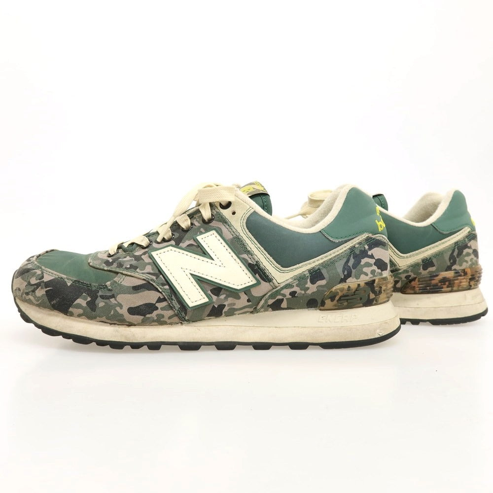 【中古】ニューバランス NEW BALANCE ML574CBC スニーカー グリーンxグレー【 26 】【 状態ランクC 】【 メンズ 】 []