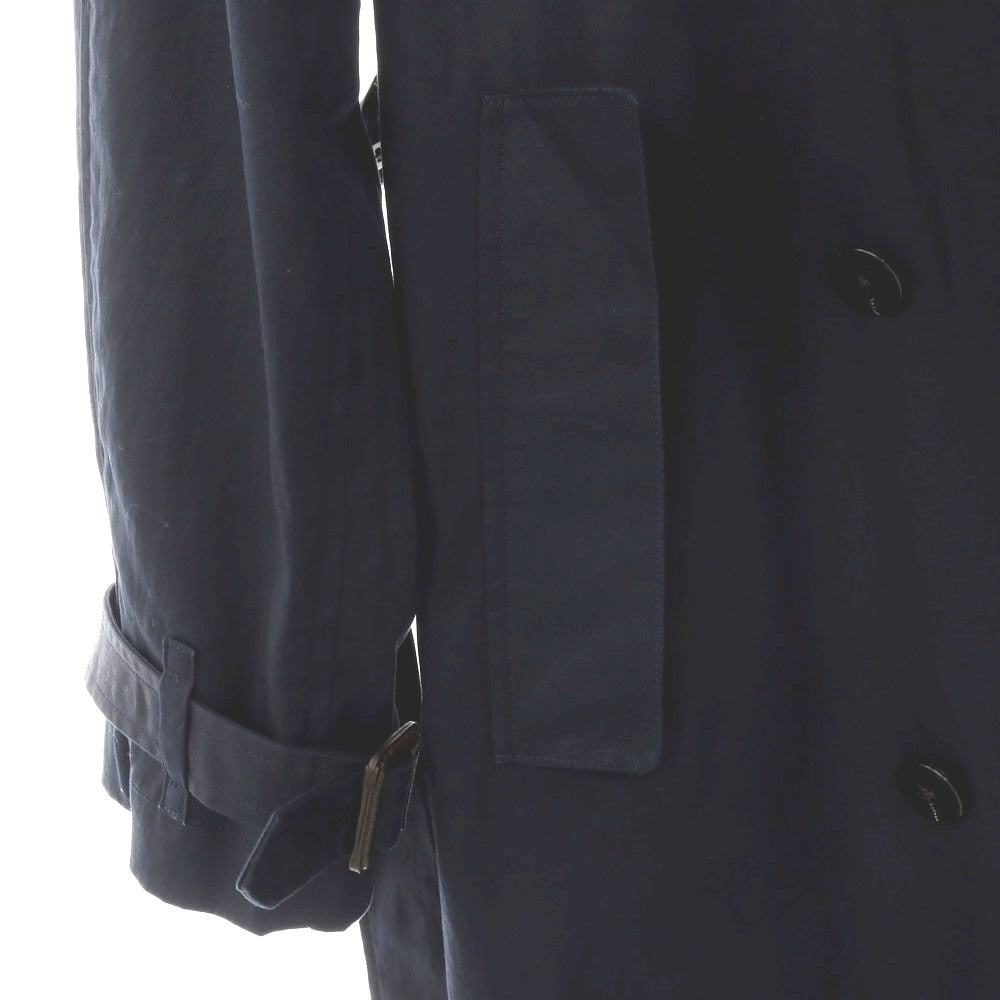 【中古】エス S コットン トレンチコート ネイビー【 サイズ1 】【 状態ランクB 】【 メンズ 】 [APD]