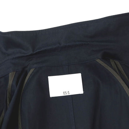 【中古】エス S コットン トレンチコート ネイビー【サイズ1】【 状態ランクB 】【 メンズ 】