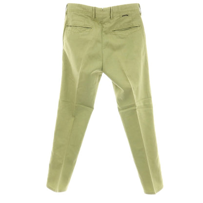 【中古】インコテックス スラックス INCOTEX SLACKS ストレッチ コットンリネン カジュアルスラックスパンツ ライトグリーン【サイズ29】【 状態ランクB 】【 メンズ 】