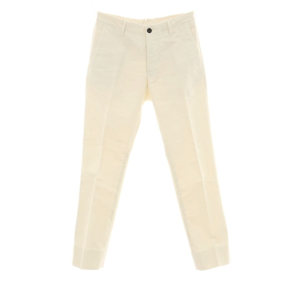 【中古】インコテックス スラックス INCOTEX SLACKS ストレッチ ツイルコットン カジュアルスラックスパンツ アイボリー【サイズ29】【 状態ランクB 】【 メンズ 】