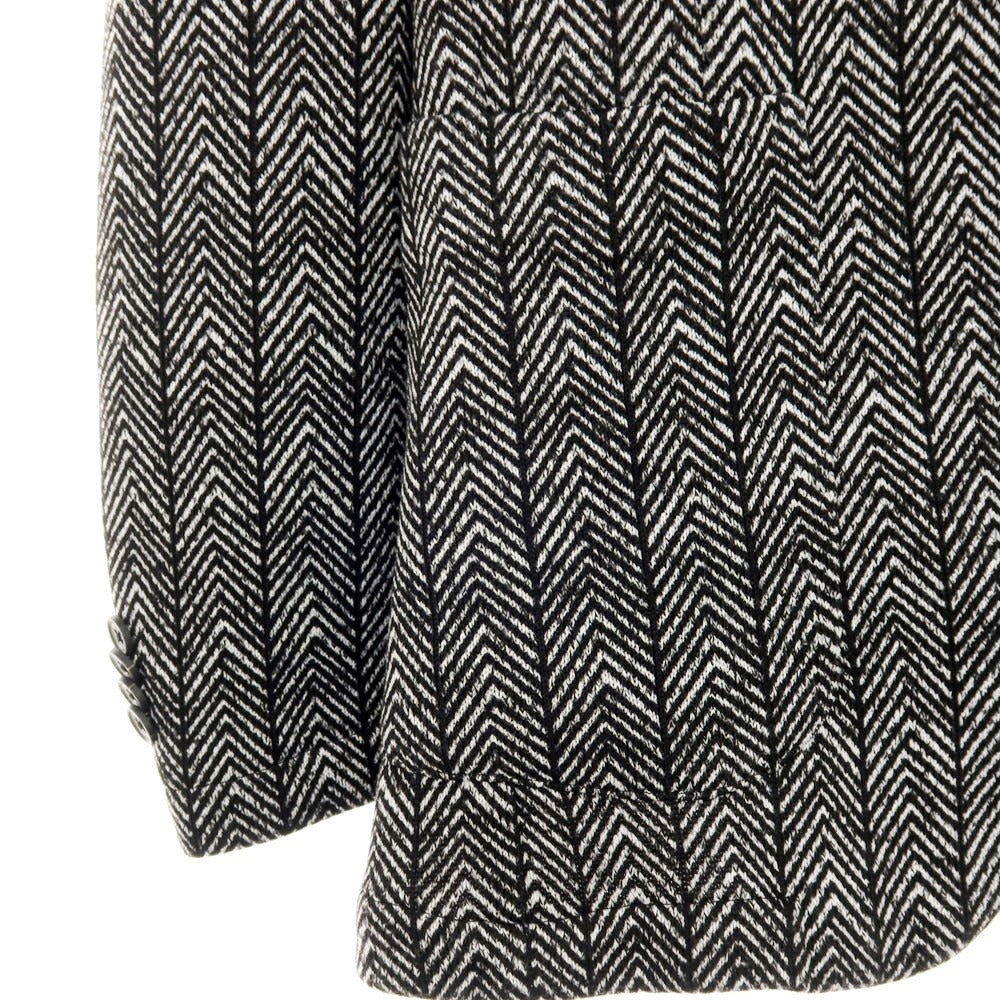 【中古】ジーステージ g-stage ポリエステルジャージー 2つボタンスーツ ブラックxホワイト【サイズ44】【 状態ランクB 】【 メンズ 】