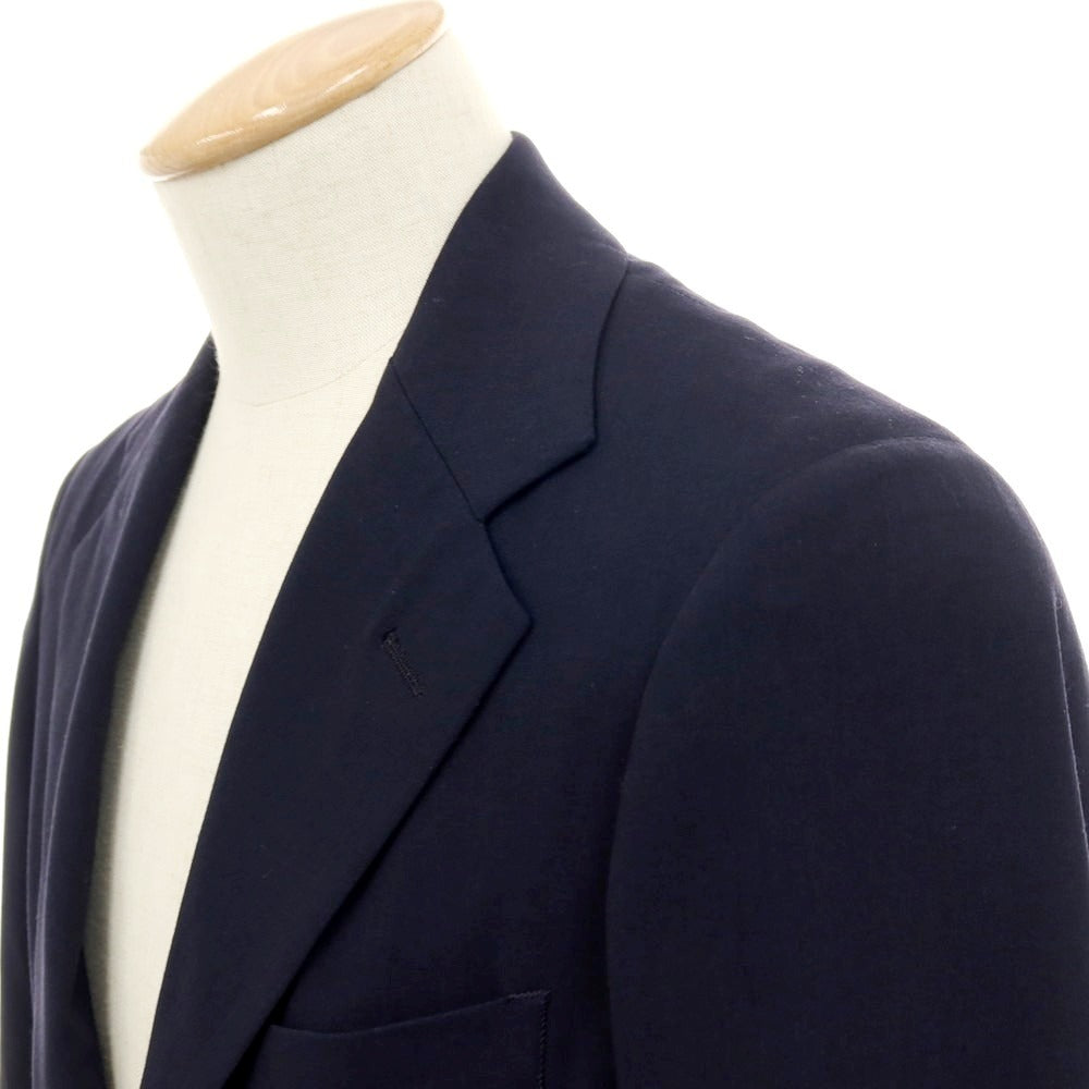 【中古】サルトリアピスケス Sartoria Pisthes レーヨンウール 2つボタンスーツ ネイビー【 サイズ44 】【 状態ランクC 】【 メンズ 】 [APD]