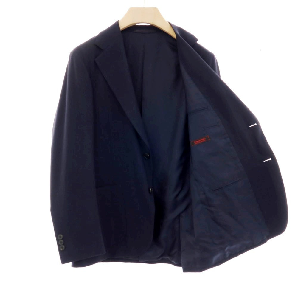 【中古】サルトリアピスケス Sartoria Pisthes レーヨンウール 2つボタンスーツ ネイビー【 サイズ44 】【 状態ランクC 】【 メンズ 】 [APD]