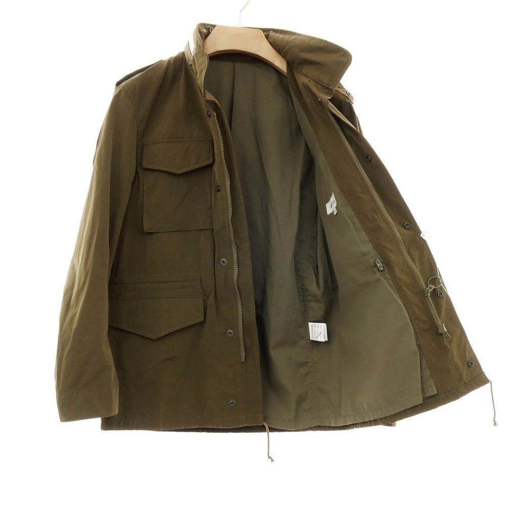 【中古】アバハウス ABAHOUSE ポリエステルナイロン M-65 ミリタリージャケット オリーブ【サイズ44】【 状態ランクB 】【 メンズ 】