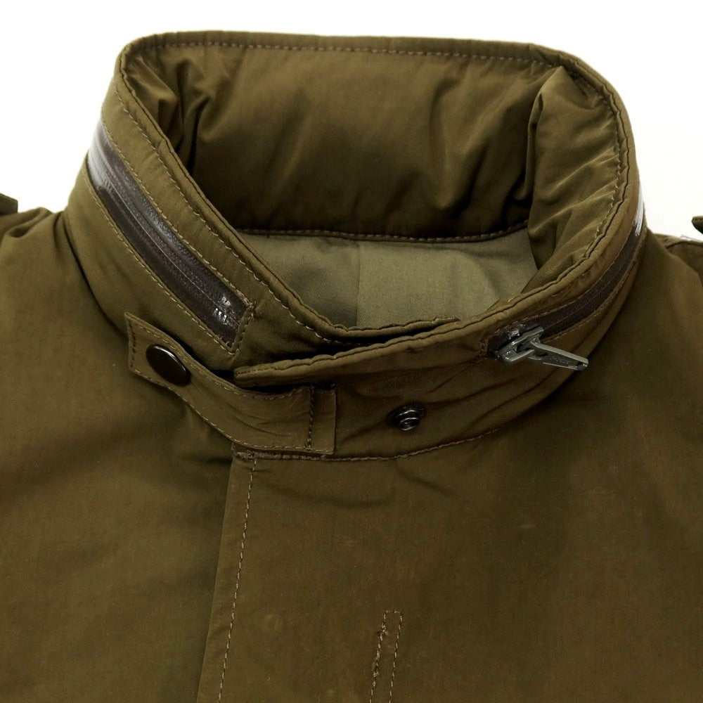 【中古】アバハウス ABAHOUSE ポリエステルナイロン M-65 ミリタリージャケット オリーブ【サイズ44】【 状態ランクB 】【 メンズ 】