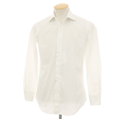 【中古】アルコディオ ARCODIO ストレッチ コットン セミワイドカラー ドレスシャツ ホワイト【サイズ37】【 状態ランクC 】【 メンズ 】