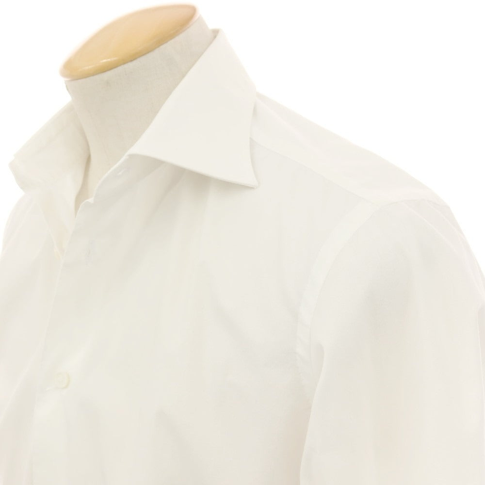 【中古】アルコディオ ARCODIO ストレッチ コットン セミワイドカラー ドレスシャツ ホワイト【サイズ37】【 状態ランクC 】【 メンズ 】