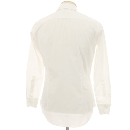 【中古】アルコディオ ARCODIO ストレッチ コットン セミワイドカラー ドレスシャツ ホワイト【サイズ37】【 状態ランクC 】【 メンズ 】