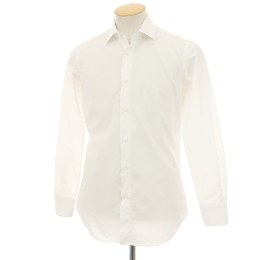 【中古】アルコディオ ARCODIO コットン セミワイドカラー ドレスシャツ ホワイト【サイズ37】【 状態ランクC 】【 メンズ 】