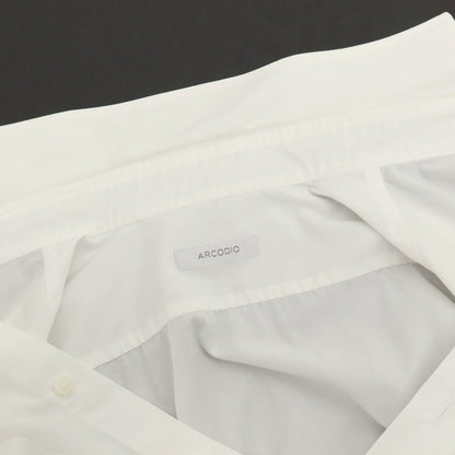 【中古】アルコディオ ARCODIO コットン セミワイドカラー ドレスシャツ ホワイト【サイズ37】【 状態ランクC 】【 メンズ 】