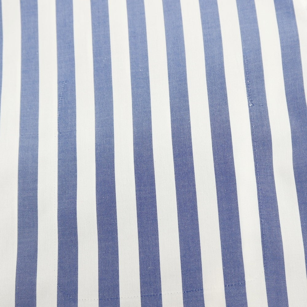 【中古】アントニオ ラベルダ ANTONIO LAVERDA コットン ストライプ ワイドカラー ドレスシャツ ネイビーxホワイト【サイズ表記なし(XS位)】【 状態ランクC 】【 メンズ 】