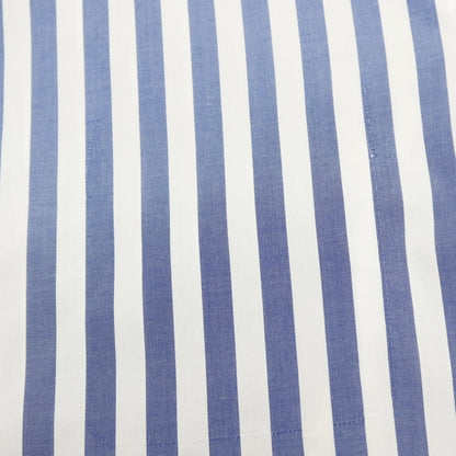 【中古】アントニオ ラベルダ ANTONIO LAVERDA コットン ストライプ ワイドカラー ドレスシャツ ネイビーxホワイト【サイズ表記なし(XS位)】【 状態ランクC 】【 メンズ 】