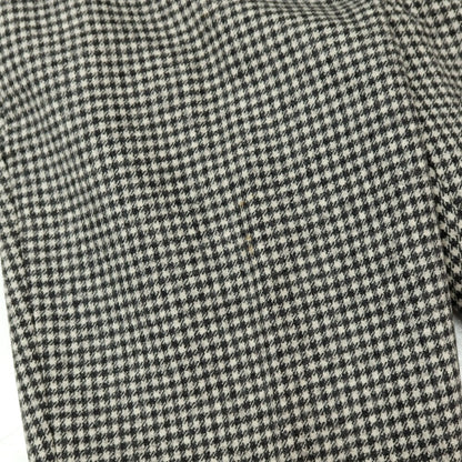 【中古】インコテックス INCOTEX ウール チェック カジュアルスラックスパンツ ブラックxホワイト【サイズ44】【 状態ランクC 】【 メンズ 】