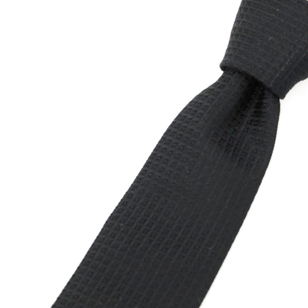 【中古】ドルチェアンドガッバーナ DOLCE&amp;GABBANA シルク ナロータイ ブラック【 状態ランクB 】【 メンズ 】