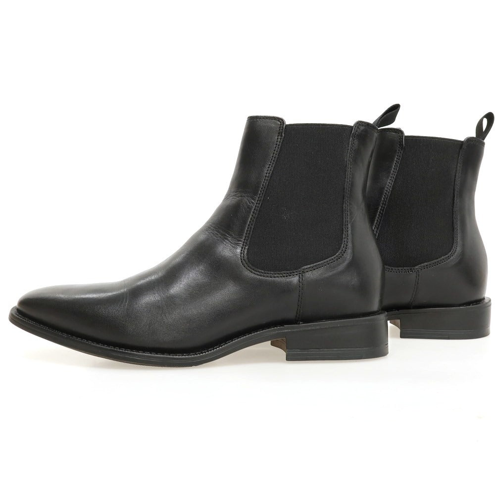 【中古】ステファノロッシ STEFANO ROSSI レザー サイドゴアブーツ ブラック【サイズ39】【 状態ランクB 】【 メンズ 】