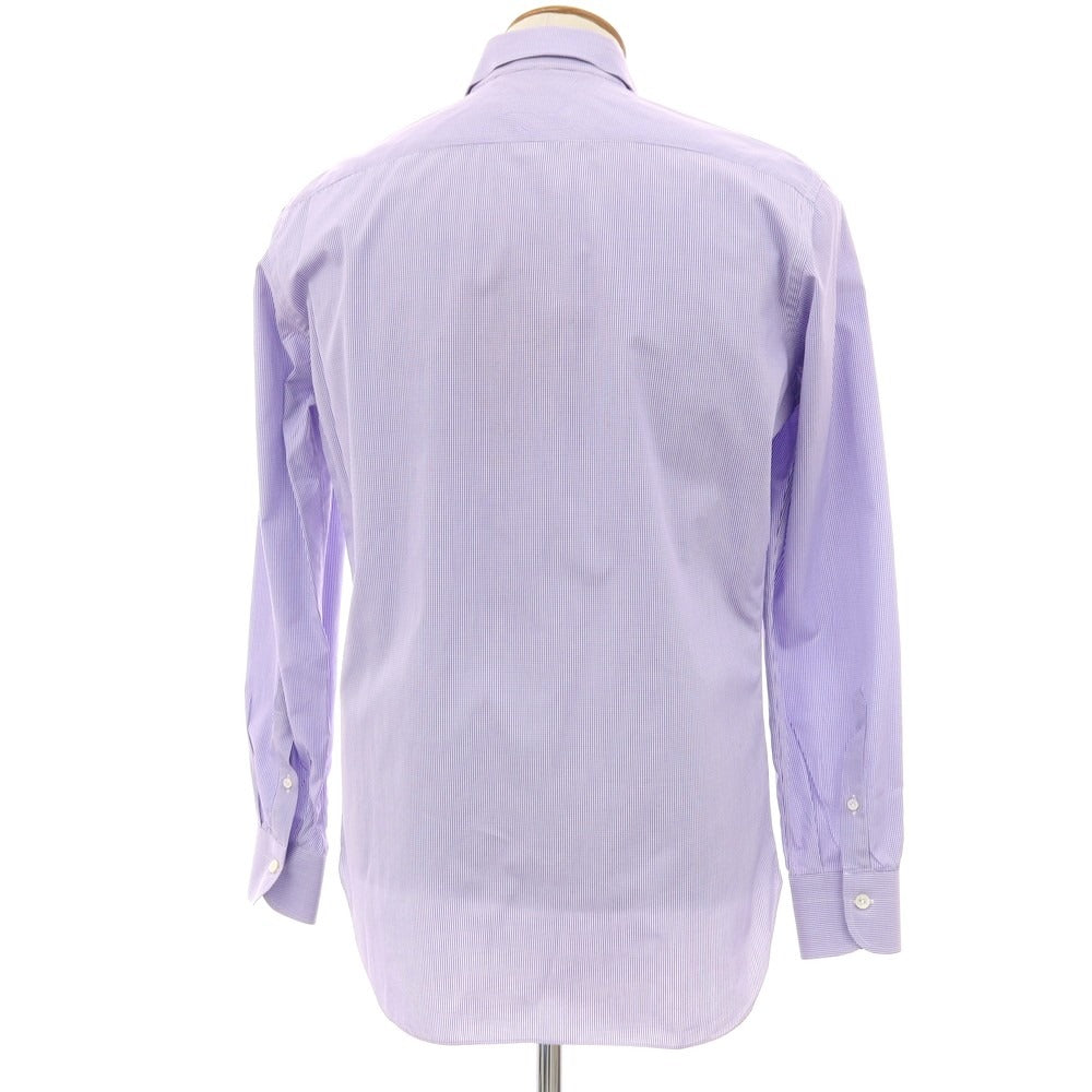 【中古】エリコフォルミコラ ERRICO FORMICOLA コットン チェック ワイドカラー ドレスシャツ ブルーxホワイト【サイズ40】【 状態ランクC 】【 メンズ 】