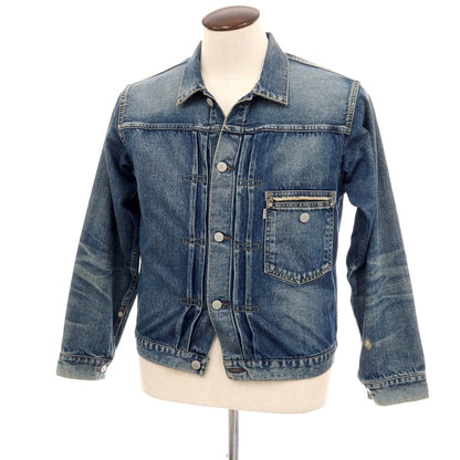 【中古】ヤングアンドオルセンザドライグッズストア YOUNG &amp; OLSEN The DRYGOODS STORE コットン デニムジャケット ブルー【サイズ5】【 状態ランクB 】【 メンズ 】