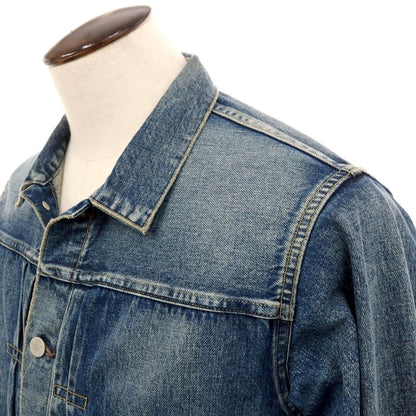 【中古】ヤングアンドオルセンザドライグッズストア YOUNG &amp; OLSEN The DRYGOODS STORE コットン デニムジャケット ブルー【サイズ5】【 状態ランクB 】【 メンズ 】