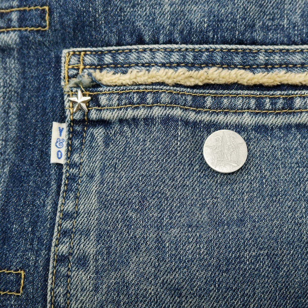 【中古】ヤングアンドオルセンザドライグッズストア YOUNG &amp; OLSEN The DRYGOODS STORE コットン デニムジャケット ブルー【 サイズ5 】【 状態ランクB 】【 メンズ 】 [APD]
