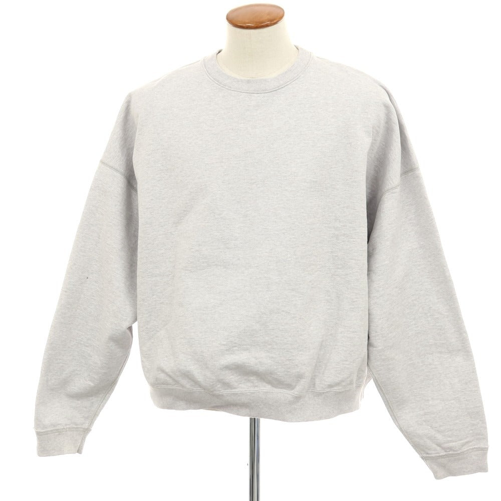 【中古】マーカウェア markaware コットン オーバーサイズ クルーネック スウェット ライトグレー【サイズ2】【 状態ランクB 】【 メンズ 】[CPD]