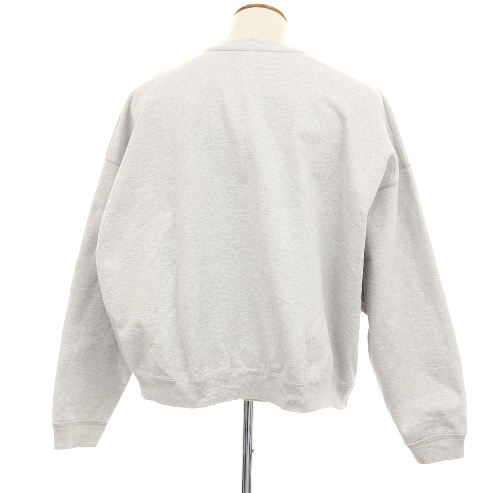 【中古】マーカウェア markaware コットン オーバーサイズ クルーネック スウェット ライトグレー【サイズ2】【 状態ランクB 】【 メンズ 】[CPD]