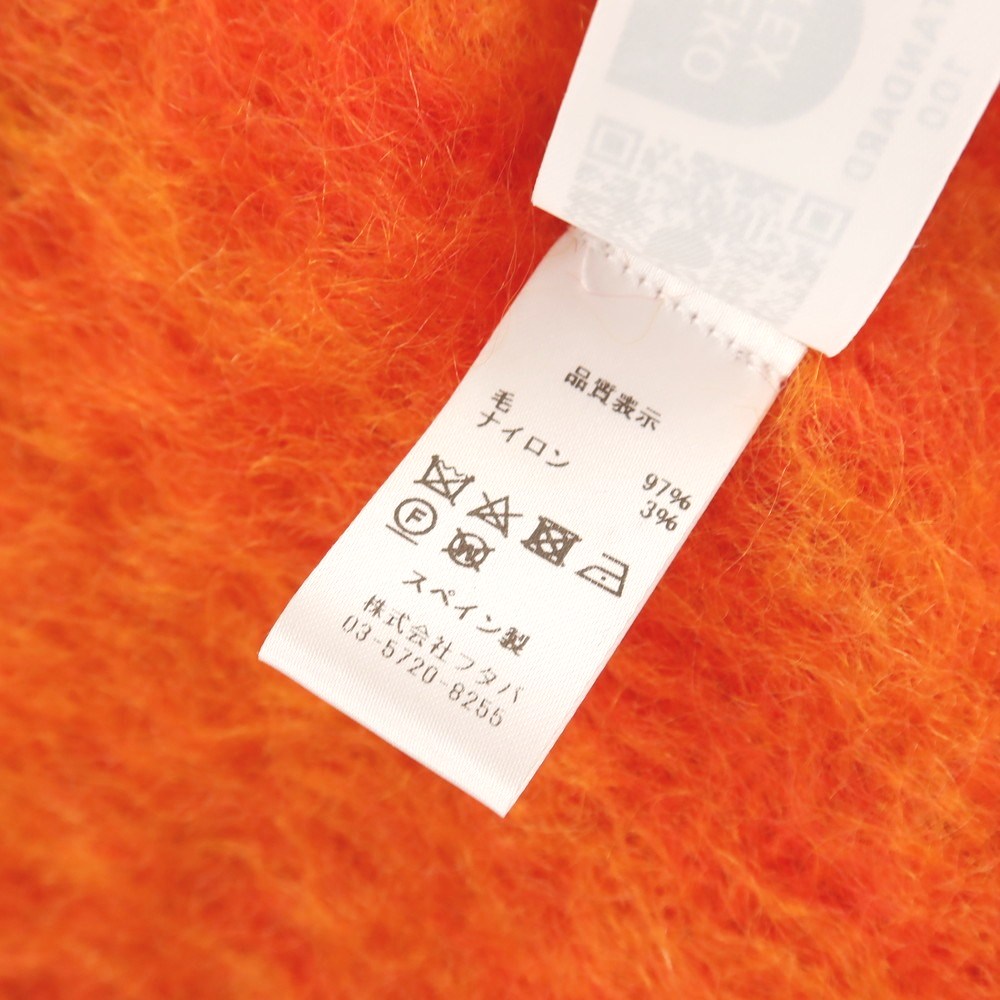 【中古】エイトフォーティーンエスカライ 814 EZCARAY ウールナイロン チェック マフラー オレンジ系xマルチカラー【 状態ランクB 】【 ユニセックス 】