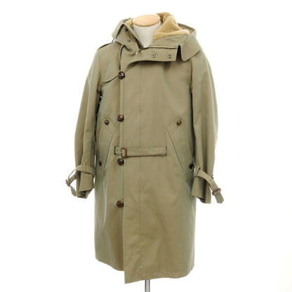 【中古】グレンフェル GRENFELL コットン ウールライナー付き フーデッド トレンチコート グリーン系【サイズ34】【 状態ランクB 】【 メンズ 】