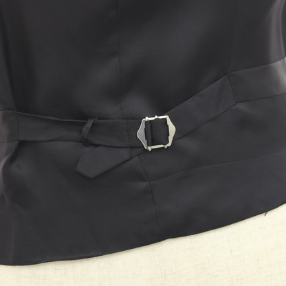 【中古】リングヂャケット RING JACKET FOUR SEASONS Super130’S ウール ドレス系ジレ ベスト ネイビー【サイズ46】【 状態ランクA 】【 メンズ 】