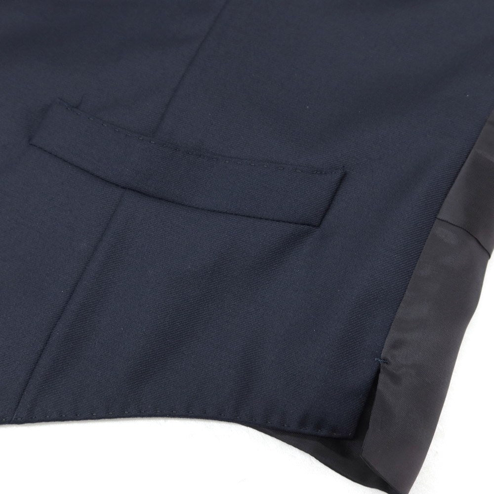 【中古】リングヂャケット RING JACKET FOUR SEASONS Super130’S ウール ドレス系ジレ ベスト ネイビー【サイズ46】【 状態ランクA 】【 メンズ 】