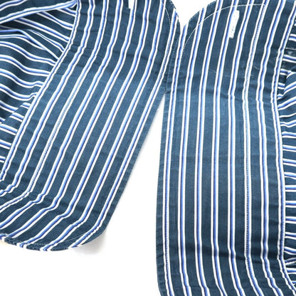 【中古】スティレ ラティーノ STILE LATINO コットン ストライプ レギュラーカラー ドレスシャツ グリーンxホワイト【サイズ39】【 状態ランクC 】【 メンズ 】