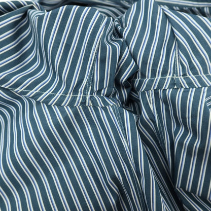 【中古】スティレ ラティーノ STILE LATINO コットン ストライプ レギュラーカラー ドレスシャツ グリーンxホワイト【サイズ39】【 状態ランクC 】【 メンズ 】