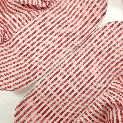 【中古】スティレ ラティーノ STILE LATINO コットン ストライプ レギュラーカラー ドレスシャツ レッドxホワイト【サイズ39】【 状態ランクC 】【 メンズ 】